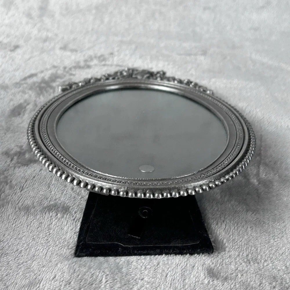 Vintage Silver Oval Floral‎ Frame For Silhouette 4.25 X 6.5 Inches Victorian